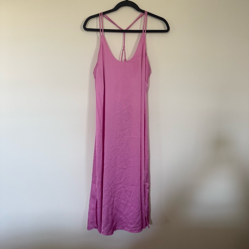 Auden Strappy Satin Slip Dress